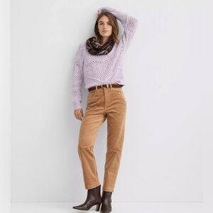 LOFT High Rise Straight Leg corduroy pants
